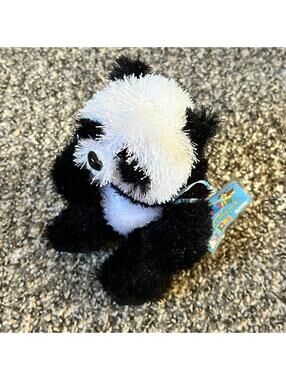 Vintage Y2K Webkinz Lil Kinz Panda Bear WITH CODE